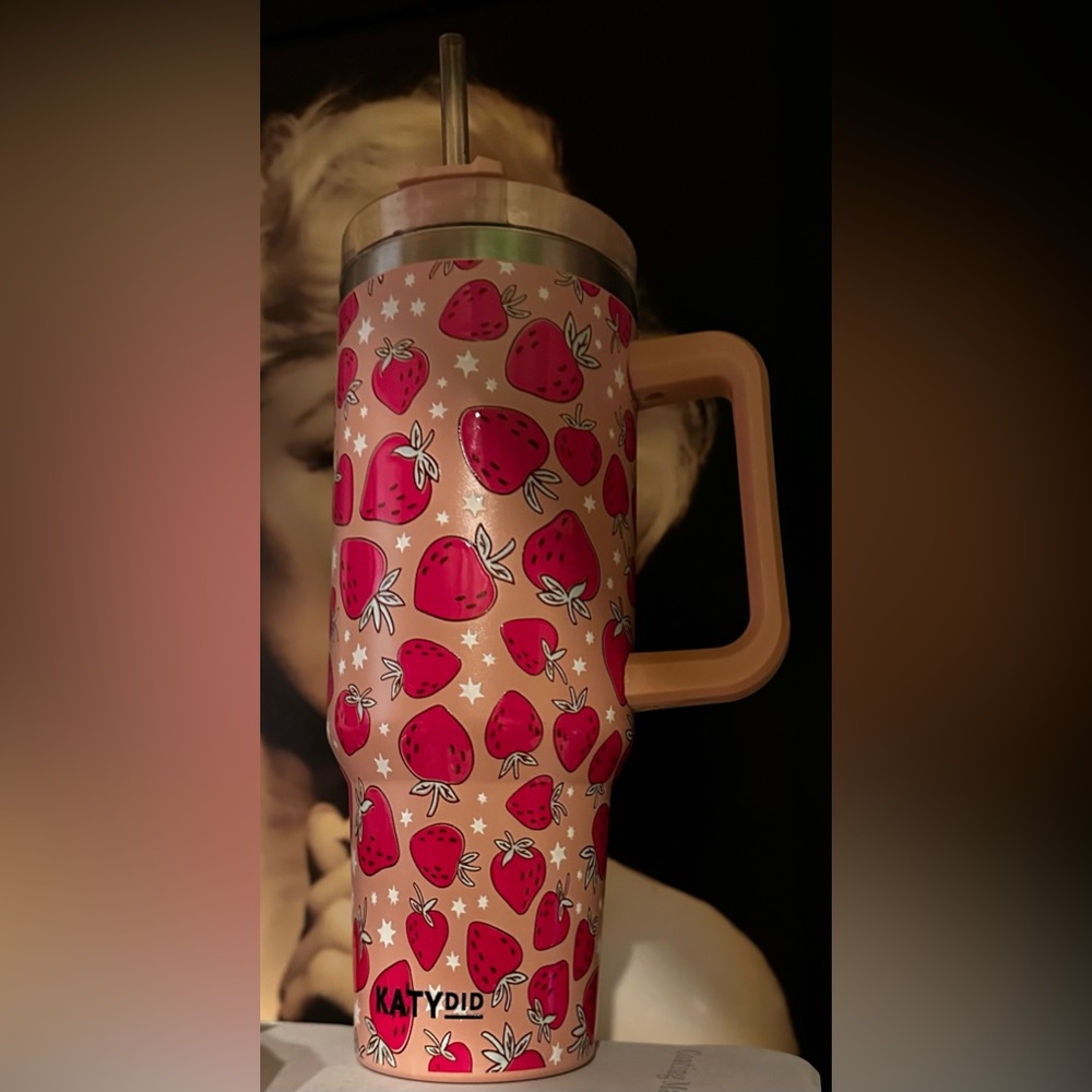 KatyDid Strawberry tumbler